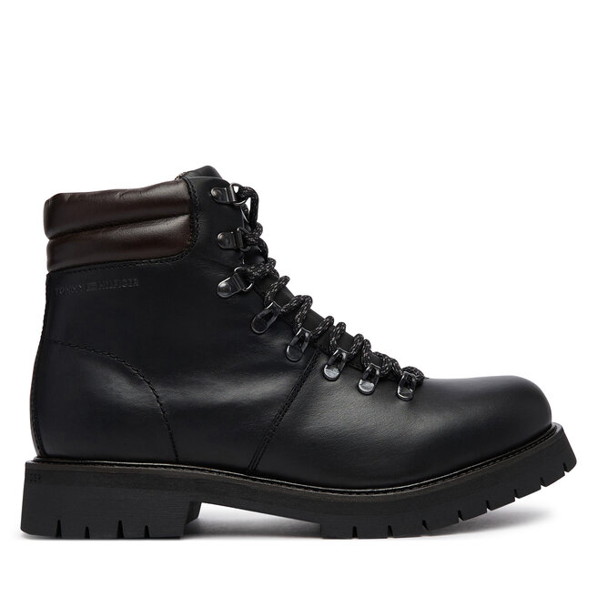Trzewiki Tommy Hilfiger Elevated Outdoor Lth Wpm Boot FM0FM05995 Czarny - męskie