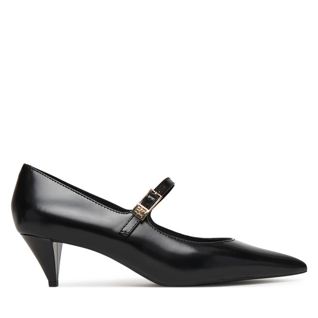 Czółenka Tommy Hilfiger Low Pump Abrasivato FW0FW09321 Czarny - kobiece