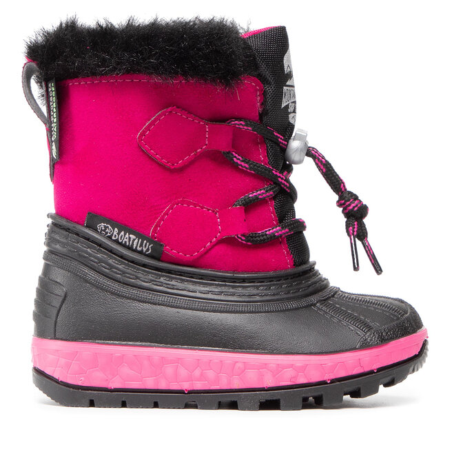 Śniegowce Boatilus Kd Joggy Sint Leather Boot NJ16 VAR.21ZU Różowy - dziewczęce