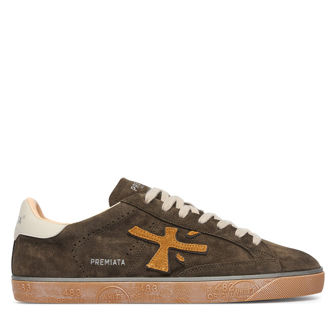 Sneakersy Premiata Steven Var 7627 Zielony ciemny - męskie