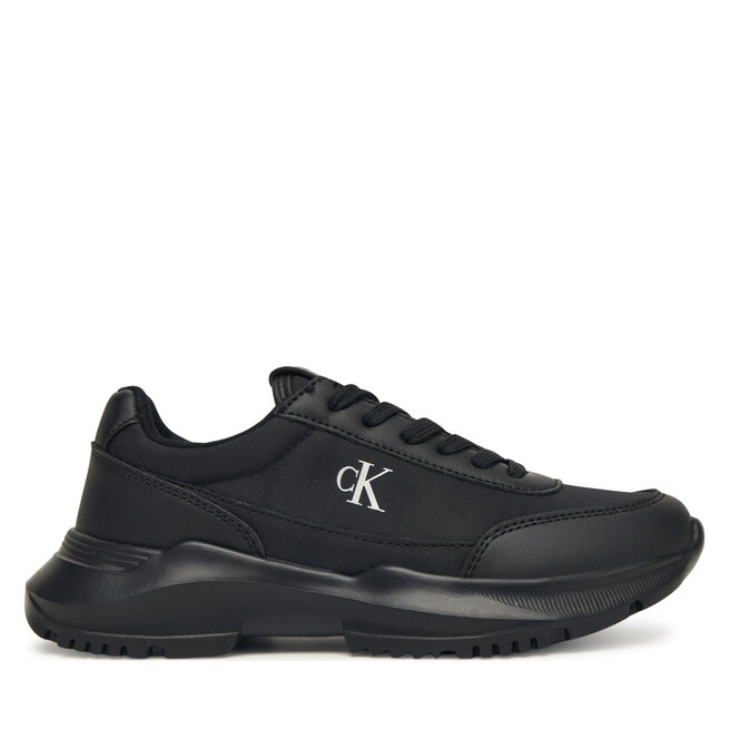 Sneakersy Calvin Klein Low Cut Lace Up Sneaker V3A9-83105-1695 D Czarny - dziewczęce