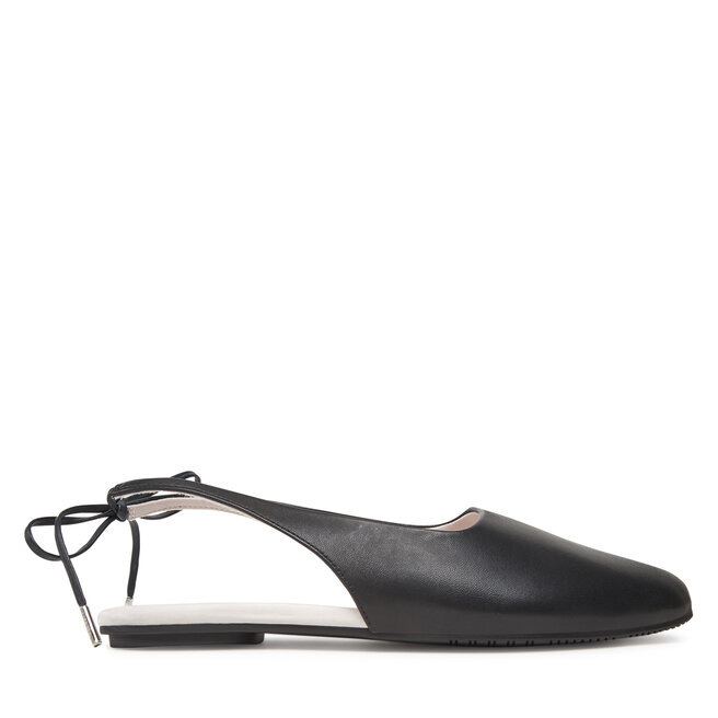 Baleriny Calvin Klein Ballerina Sling Back Lth HW0HW02655 Czarny -