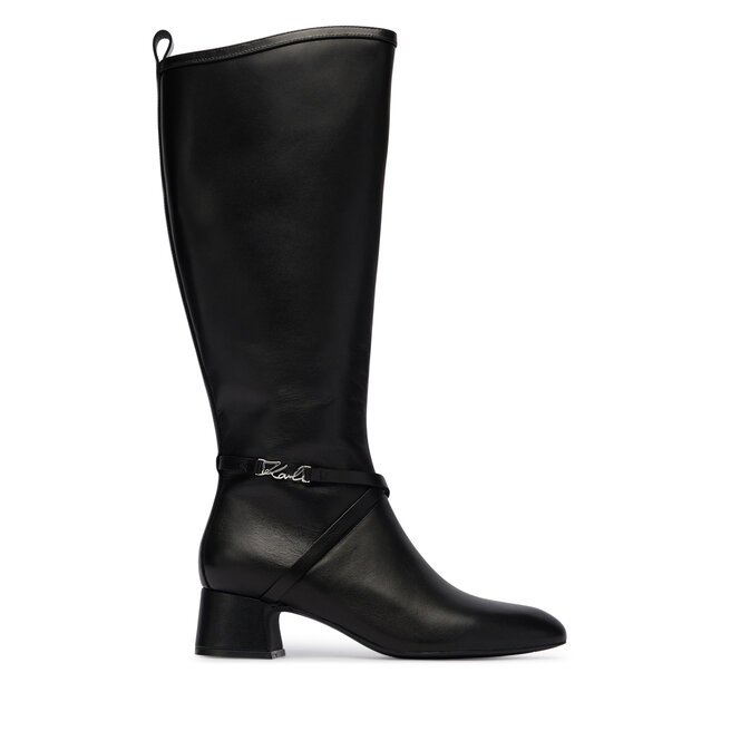 Kozaki KARL LAGERFELD KL30375 Czarny - kobiece
