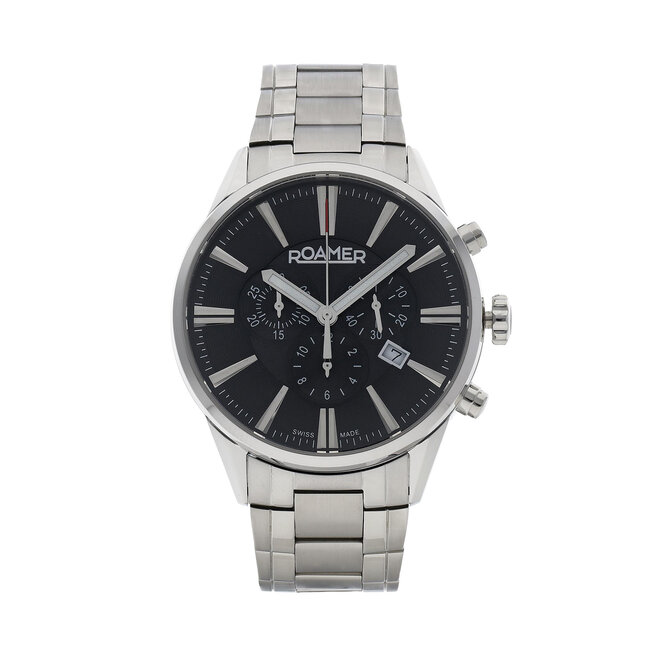 Zegarek Roamer Superior Chrono 508837 41 55 50 Srebrny -