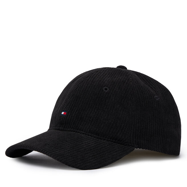 Czapka z daszkiem Tommy Hilfiger Flag Cord 6 Panel AM0AM14530 Czarny -