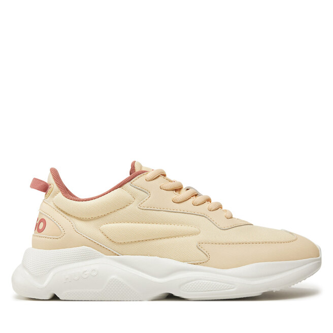 Sneakersy HUGO Leon 50536660 Beżowy - kobiece