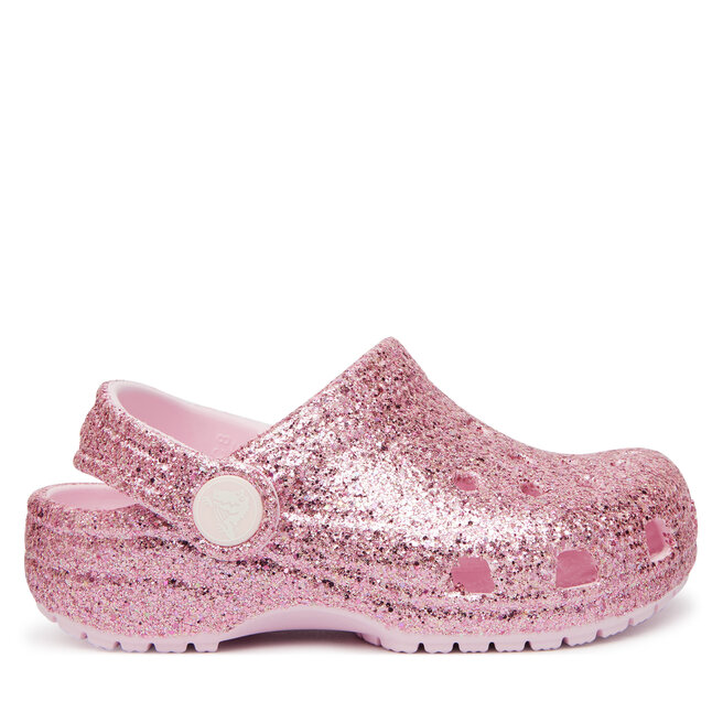 Klapki Crocs Classic Chunky Glitter Clog T 211940 Różowy -