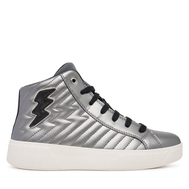 Sneakersy Geox J Mikiroshi J56DVE 000NF C1009 D Srebrny - dziewczęce