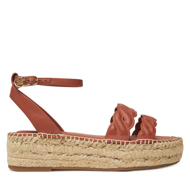 Espadryle Tommy Hilfiger FW0FW08496 Brązowy - kobiece