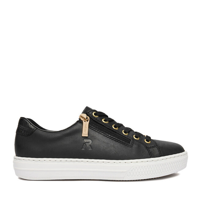 Sneakersy Rieker L59L1-01 Czarny - kobiece