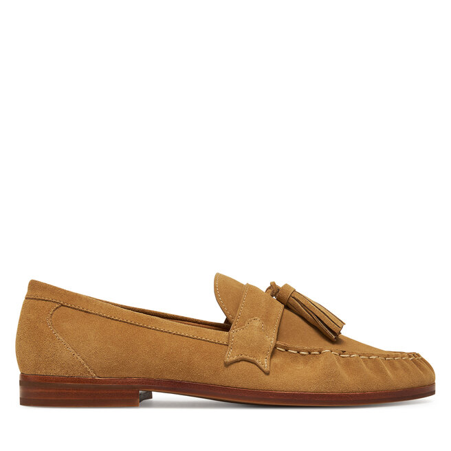 Loafersy Naked Wolfe Lido Brązowy - męskie