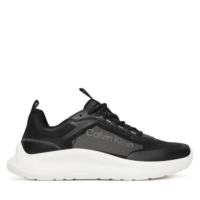 Sneakersy Calvin Klein Light Eva Run Lup Transp Ripst HW0HW02998 Czarny - kobiece