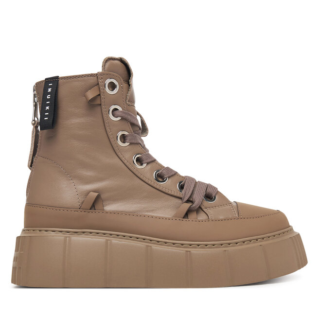 Trzewiki Inuikii Leather Matilda 1001.002.0042.163 Beżowy ciemny - kobiece
