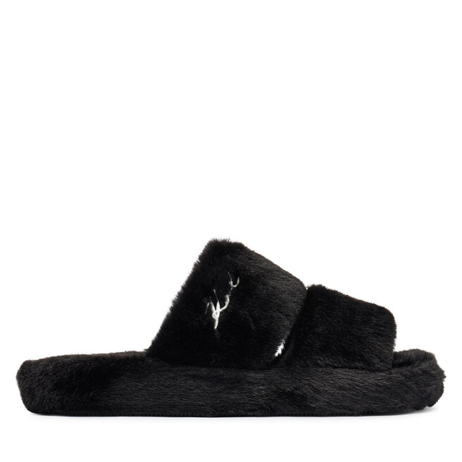 Kapcie KARL LAGERFELD Hypns KL80674 Czarny - kobiece