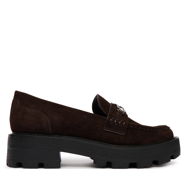 Loafersy Guess FLFYA2 SUE14 Brązowy ciemny - kobiece