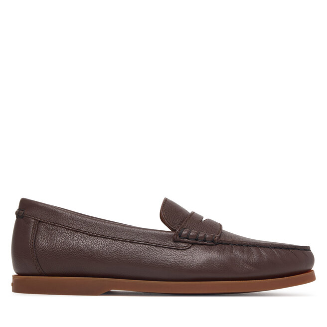 Mokasyny Polo Ralph Lauren Merton Penny 803P15850002 Brązowy ciemny -