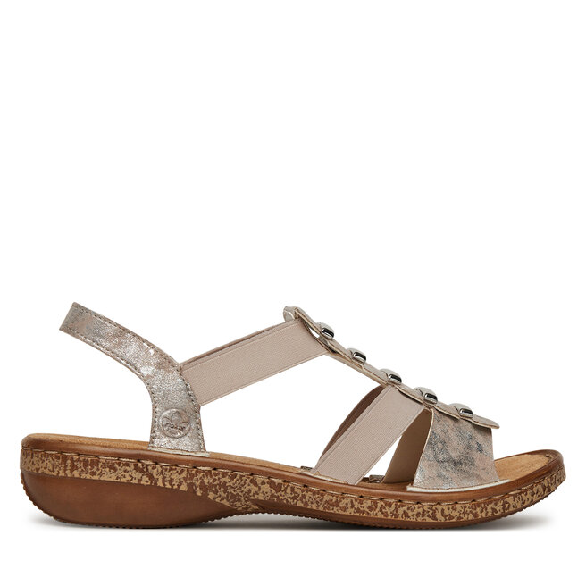 Sandały Rieker 62850-90 Szary - kobiece
