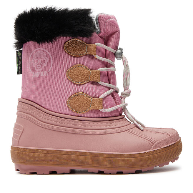 Śniegowce Boatilus Nippy 02 Sint. Leather Boot NN02 VAR.42MR Różowy - dziewczęce