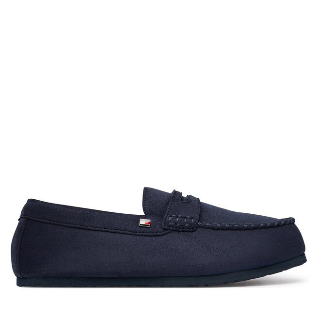 Kapcie Tommy Hilfiger Hilfiger Driver House Shoe FM0FM06012 Granatowy - męskie
