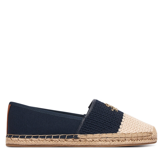 Espadryle Tommy Hilfiger Script Crochet Espadrille FW0FW09502 Granatowy - kobiece