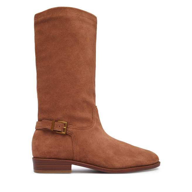 Kozaki MICHAEL Michael Kors Harleigh Mid 40F6HRMB5S Brązowy - kobiece