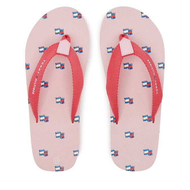 Japonki Tommy Hilfiger T3A8-33807-0058X S Różowy -