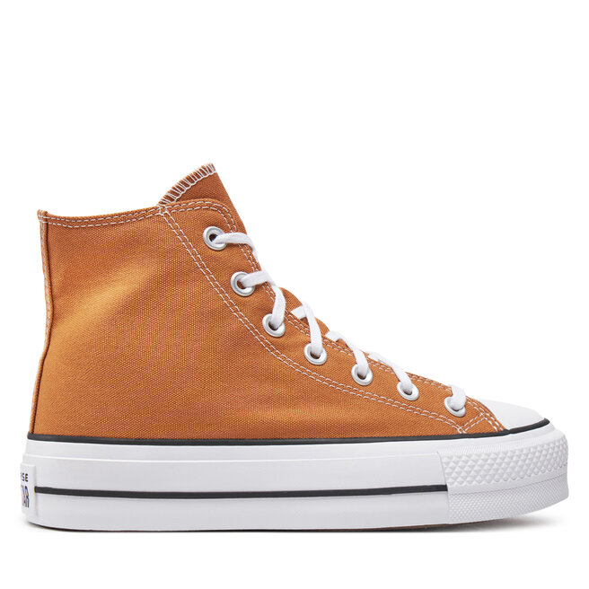 Trampki Converse Chuck Taylor All Star Lift Platform Hi A11537C Pomarańczowy - kobiece