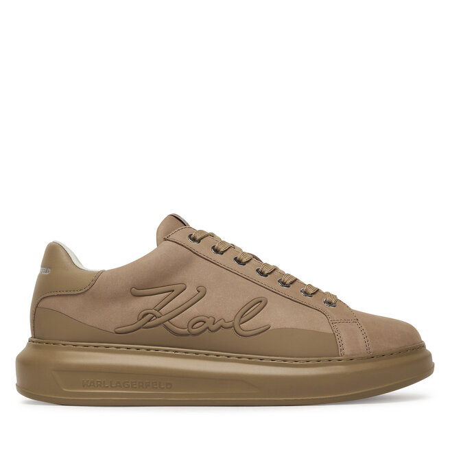 Sneakersy KARL LAGERFELD Kapri KL52542F Beżowy - męskie