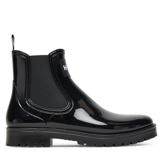 Kalosze HUGO Tabita Rain Bootie 50498397 Czarny - kobiece
