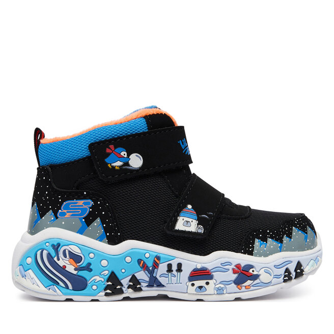 Śniegowce Skechers Play Scene - Frosty Pals 407319N/BKMT Czarny - chłopięce