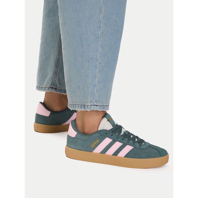 Sneakersy adidas VL Court 3.0 Shoes JR0955 Zielony - kobiece
