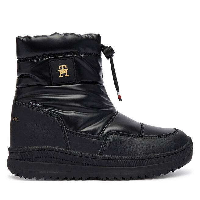 Śniegowce Tommy Hilfiger Loki T3AD-35206-1474 S Czarny - dziewczęce