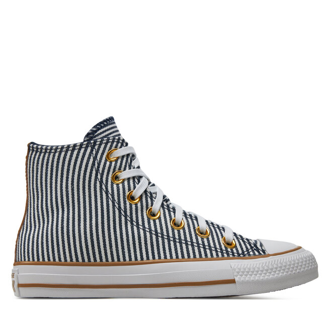 Trampki Converse Chuck Taylor All Star Herringbone Stripe A07232C Niebieski - kobiece