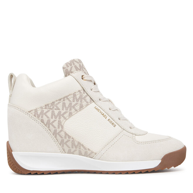Sneakersy MICHAEL Michael Kors Nikko S2 Wedge Trainer 43F6NKFS4S Kremowy - kobiece