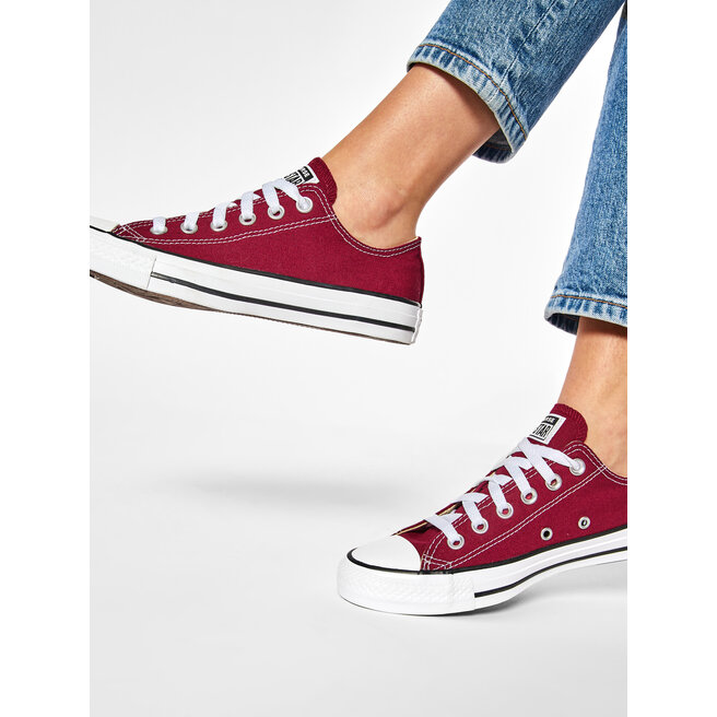 Trampki Converse Chuck Taylor All Star Ox M9691C Bordowy - kobiece