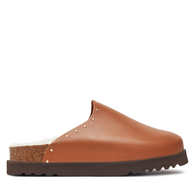 Klapki Scholl Fae Studs F30938 Brązowy -
