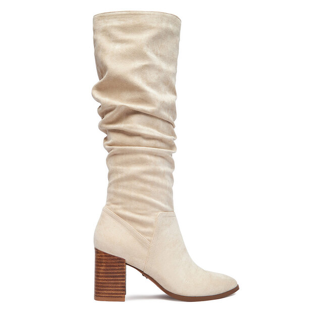 Kozaki Nine West CEO-BASZIRA-01 Écru - kobiece