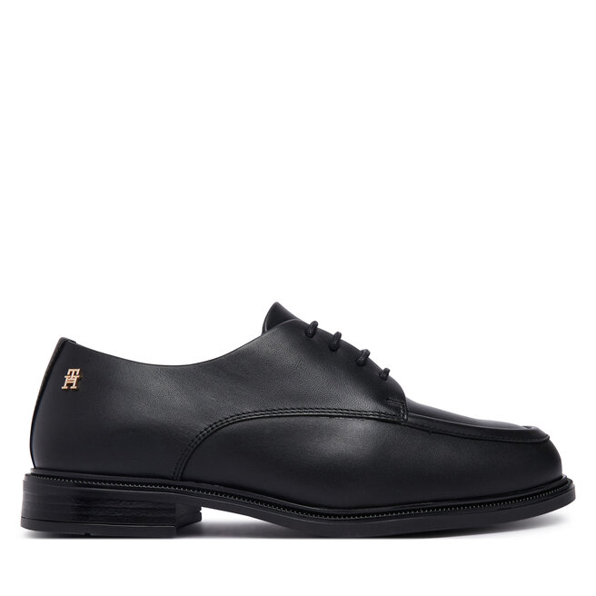 Oxfordy Tommy Hilfiger Classoc Leather Derby FW0FW09487 Czarny - kobiece
