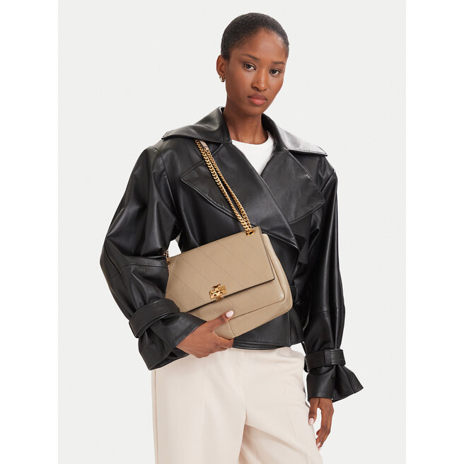 Torebka Tory Burch Charlie Quilted Shoulder Bag 185828 Kremowy -
