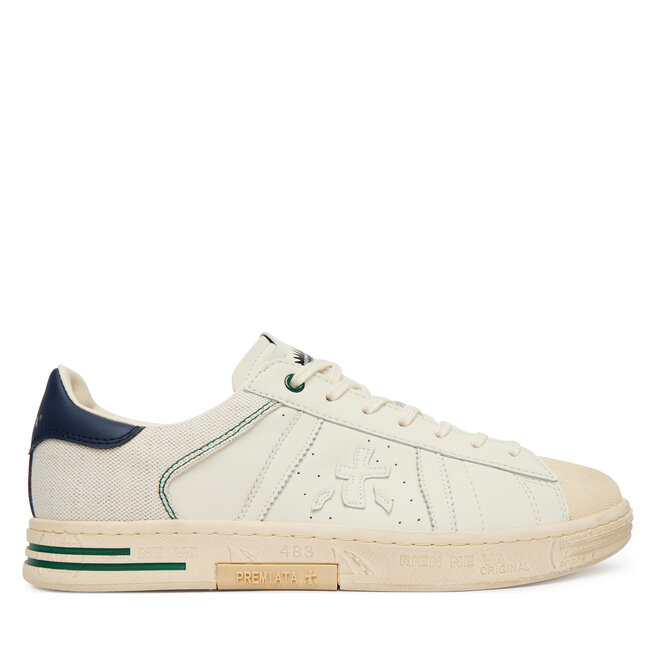Sneakersy Premiata Russell Var 8071 Écru - męskie