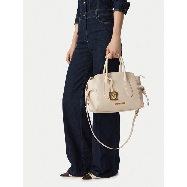 Torebka LOVE MOSCHINO JC4055PP1PLL0110 Kremowy -