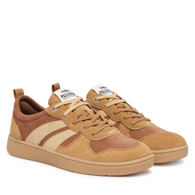 Sneakersy Palladium Pallacup Flame Suede 09505-292-M Brązowy - męskie