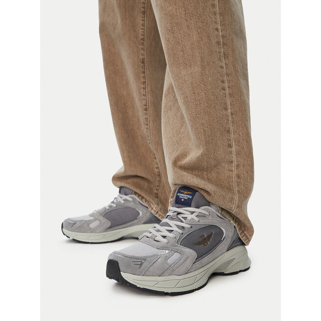 Sneakersy Aeronautica Militare 261SC0301UCT03500 Szary - męskie