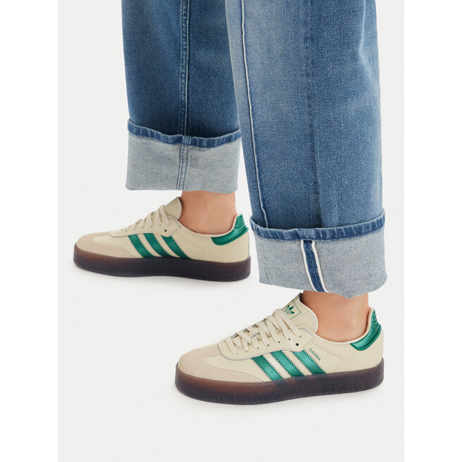 Sneakersy adidas Sambae IH4043 Kremowy - kobiece