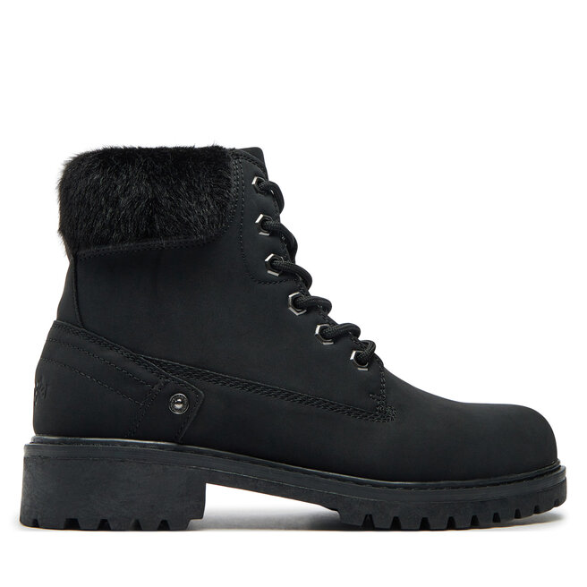 Trapery Wrangler Fur Women High 20243069 Czarny - kobiece