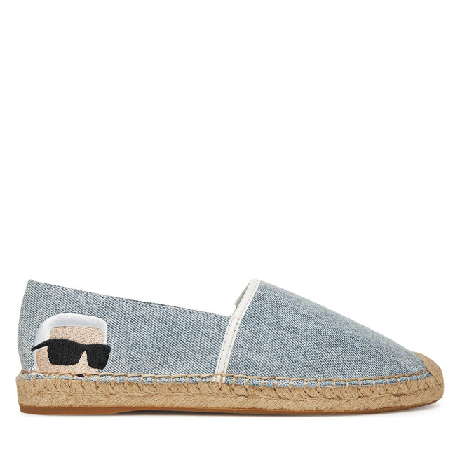 Espadryle KARL LAGERFELD KL80111 Niebieski - kobiece