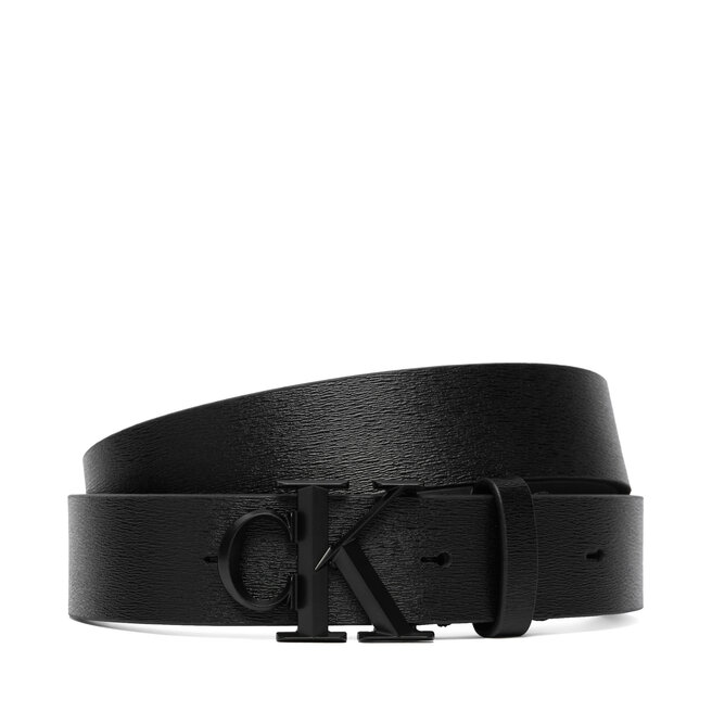 Pasek Calvin Klein Ck Faceted Buckle 32Mm LV04D7173G Czarny -