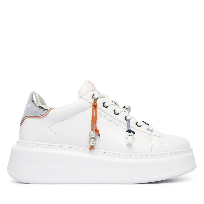 Sneakersy KARL LAGERFELD Anakapri KL63516T Biały - kobiece