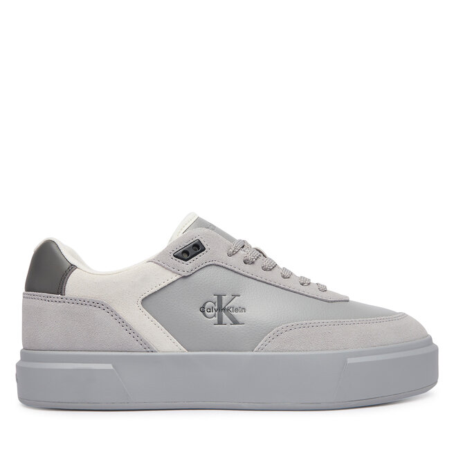 Sneakersy Calvin Klein Prime Cupsole Laceup Lth-Su Ml HM0HM02449 Szary - męskie