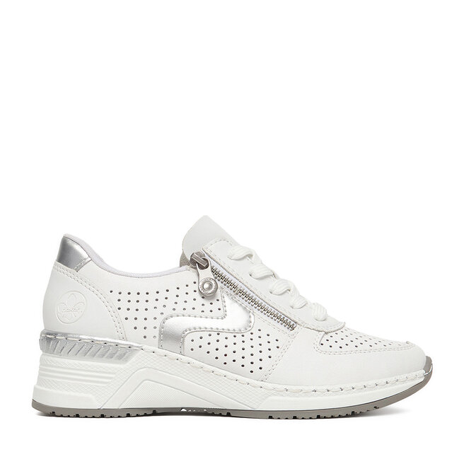 Sneakersy Rieker CEO-N4340-80 Biały - kobiece
